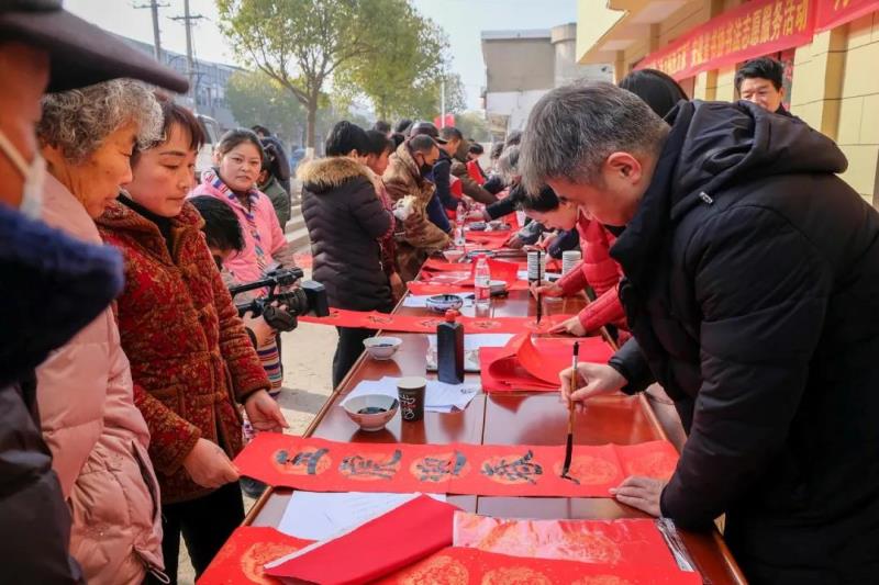 学习贯彻习近平总书记在中国文联十一大、中国作协十大开幕式上重要讲话精神 | 省书协主题实践活动走进寿县小甸镇(图9)